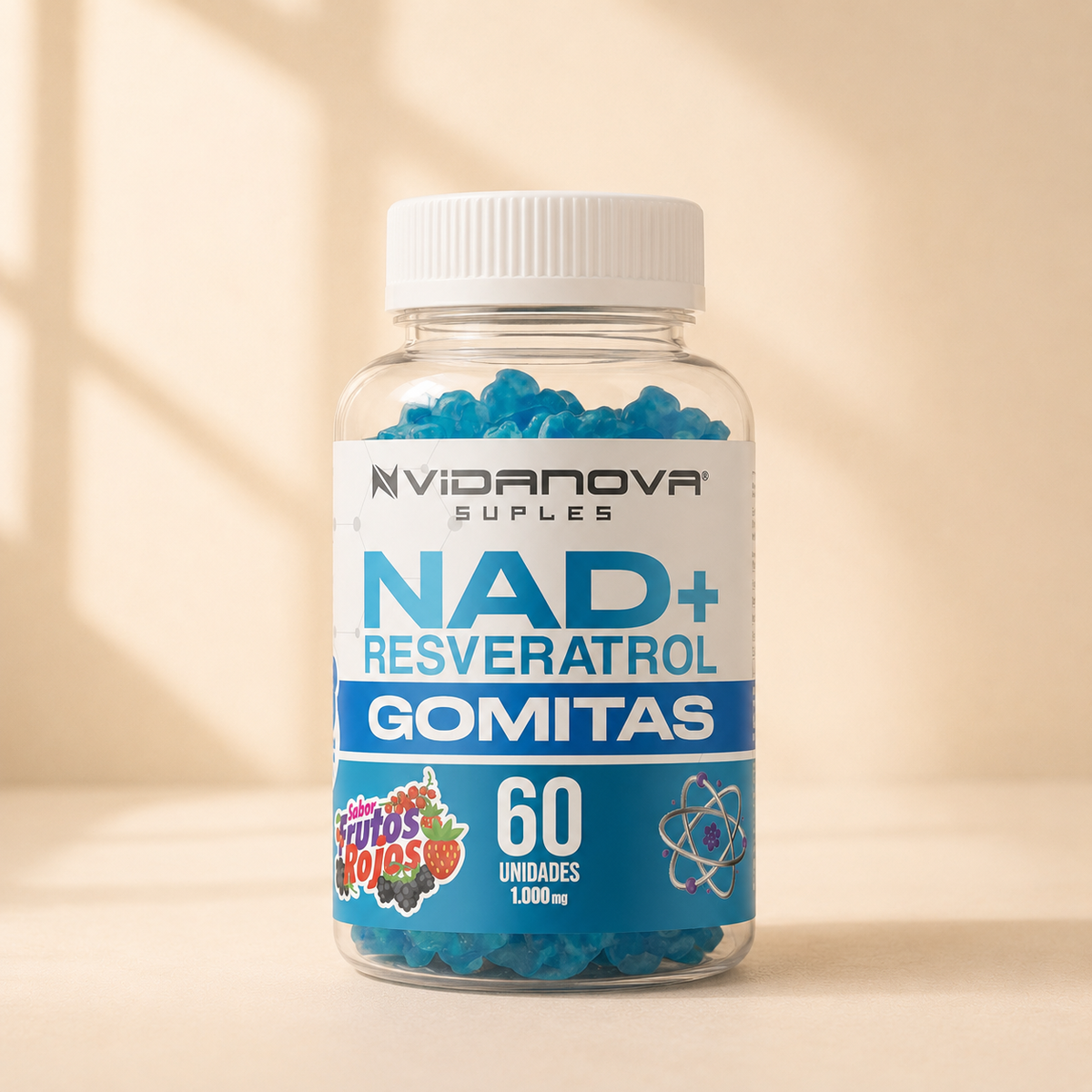 Gomitas NAD+ Resveratrol 1000mg - 60 Unidades