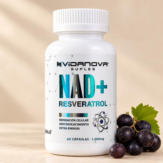 NAD+ Resveratrol 1000mg - 60 Cápsulas