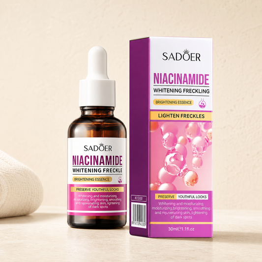 Sérum facial con niacinamida y ácido hialurónico, envase de 30 ml, Almelí Wellness
