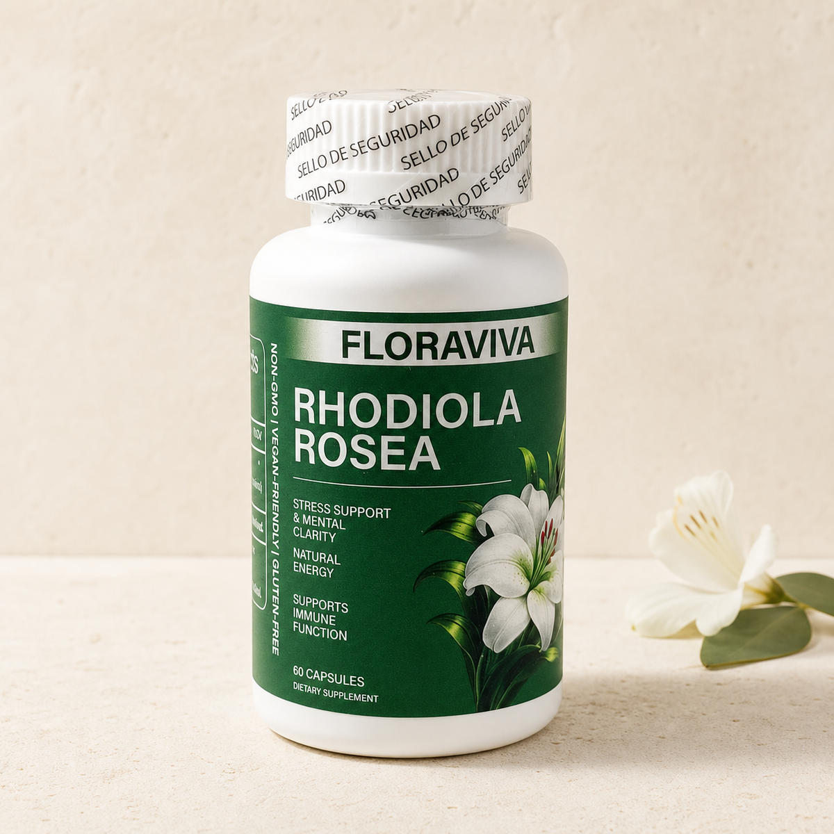 Floraviva Rhodiola, extracto de Rhodiola Rosea, Almelí Wellness
