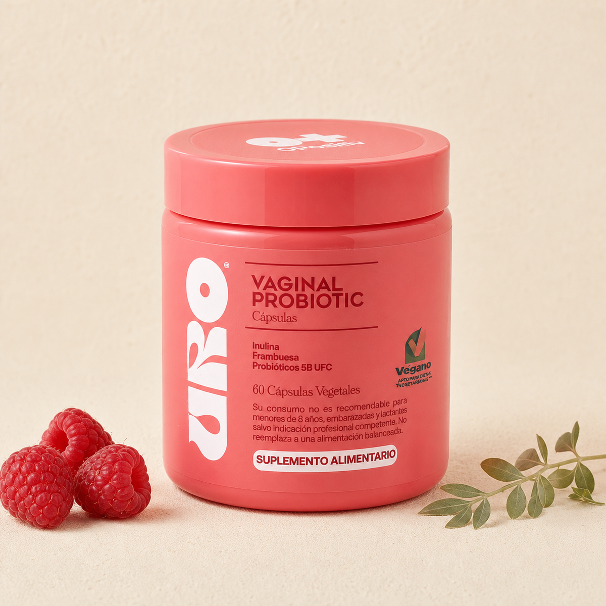 Probiótico Vaginal URO, cápsulas con mortiño, Almelí Wellness