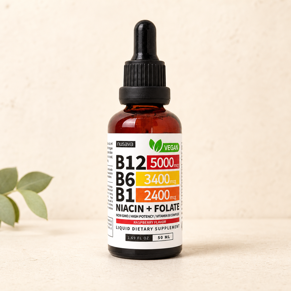Vitamina B12 en gotas sublinguales, Almelí Wellness