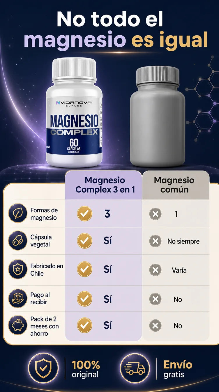Magnesio Complex - comparacion